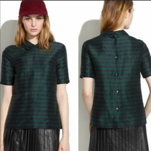 Madewell Linen striped top